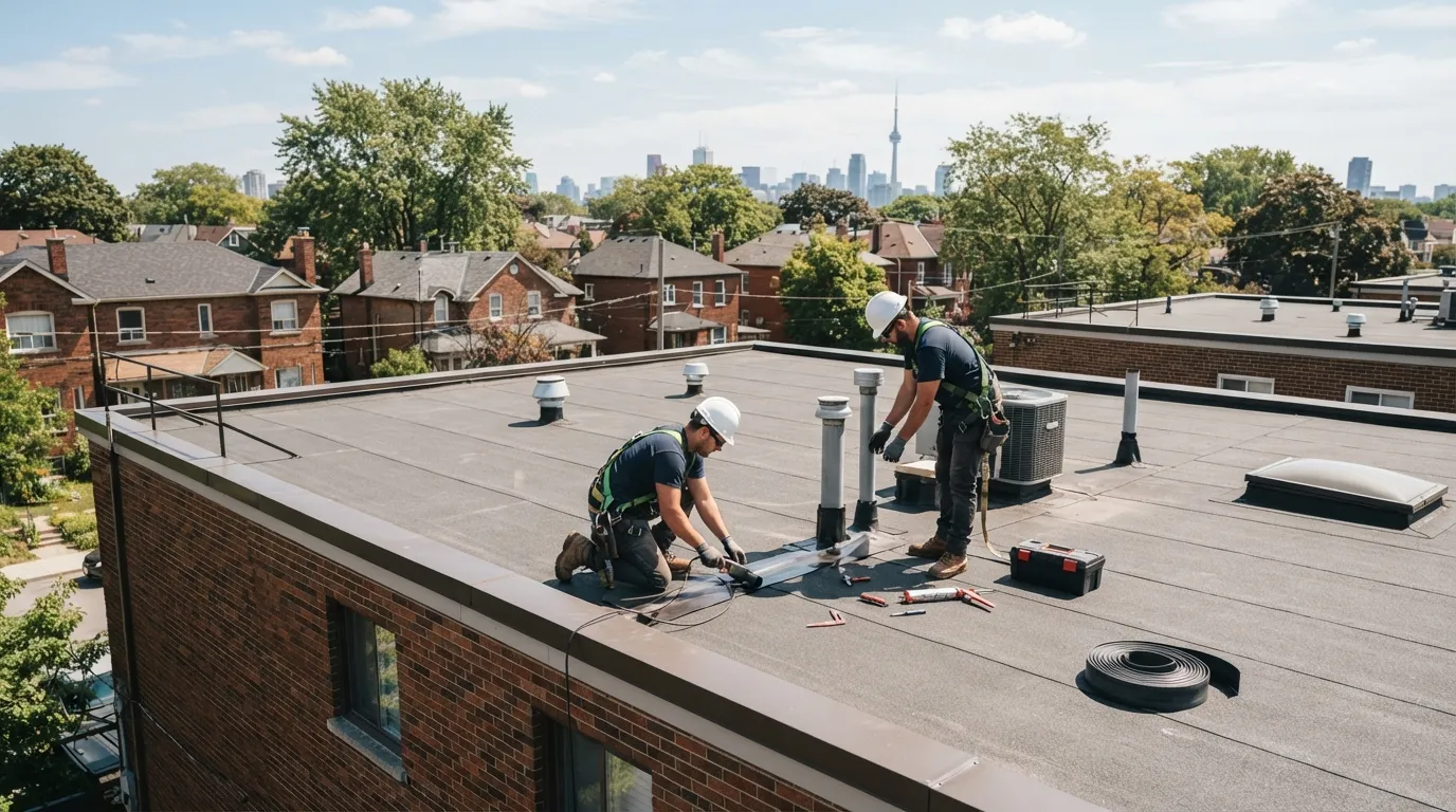 Flat Roof Maintenance for GTA Homes and Small Buildings